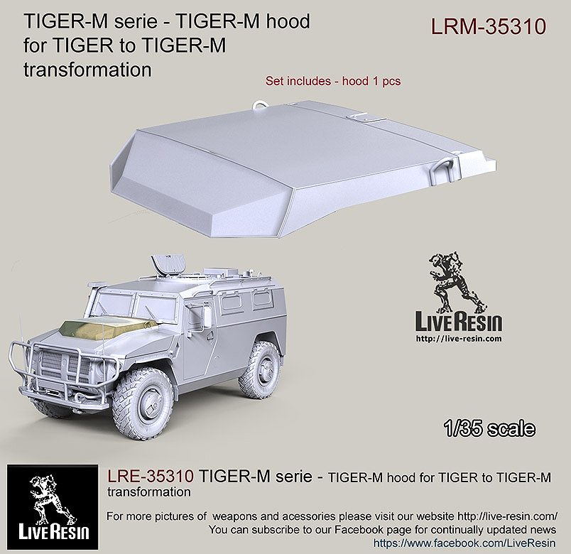 【新製品】LRE-35310)TIGER-M serie - TIGER-M hood for TIGER to TIGER-M transformation
