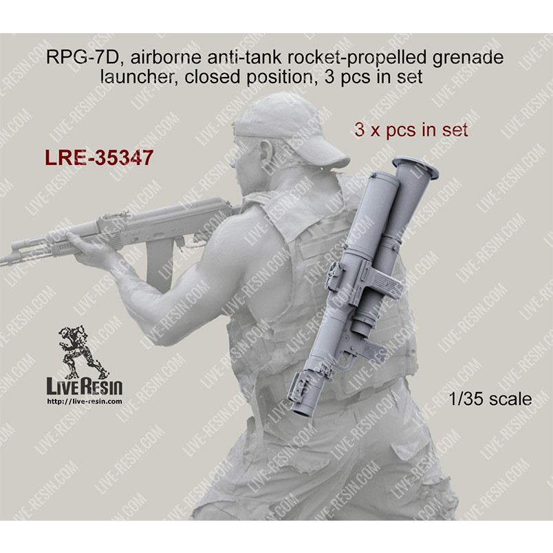 【新製品】LRE-35347 RPG-7D, airborne anti-tank rocket-propelled grenade launcher, closed position, 3 pcs in set