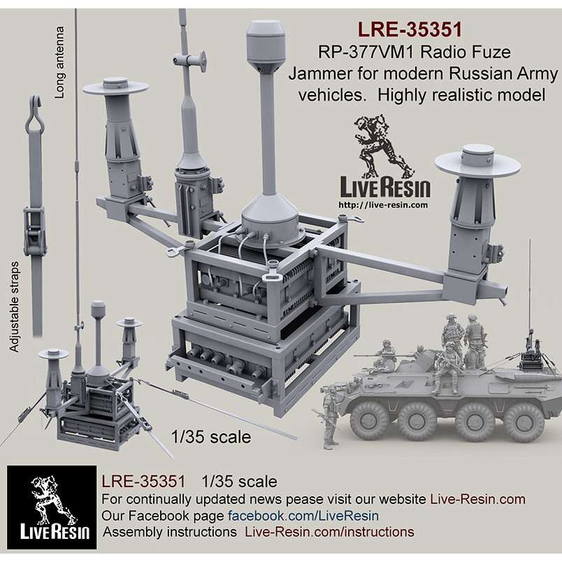 【新製品】LRE-35351 RP-377VM1 Radio Fuze Jammer for modern Russian Army vehicles. Highly realistic model