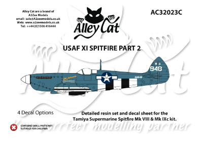【新製品】[2013693202307] AC32023C)スーパーマリン スピットファイア Mk.XI アメリカ空軍コンバージョン Pt.2