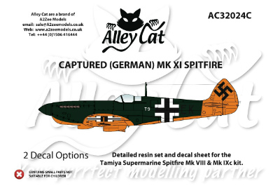 【新製品】[2013693202406] AC32024C)スーパーマリン スピットファイア Mk.XI ドイツ軍鹵獲機コンバージョン
