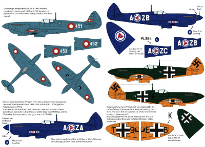 【新製品】[2013697301303] ACD72012)スーパーマリン スピットファイア Mk.XI ドイツ軍鹵獲機/デンマーク空軍/ノルウェー空軍
