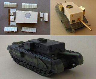 【新製品】[2013743502104] ITA35021)チャーチル駆逐戦車 3インチ ガンキャリア (A22D) コンバージョン