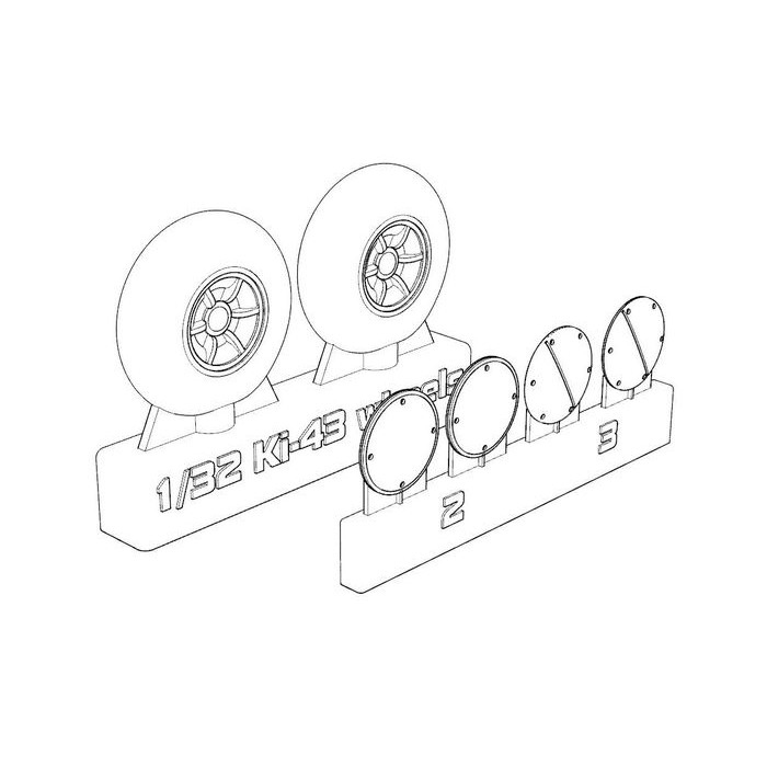 【新製品】BRL32041 中島 キ43 一式戦闘機 隼 車輪