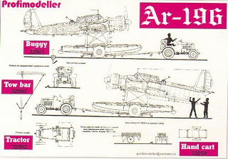 【新製品】[2013883206108] 32061)アラド Ar196用運搬ドーリー