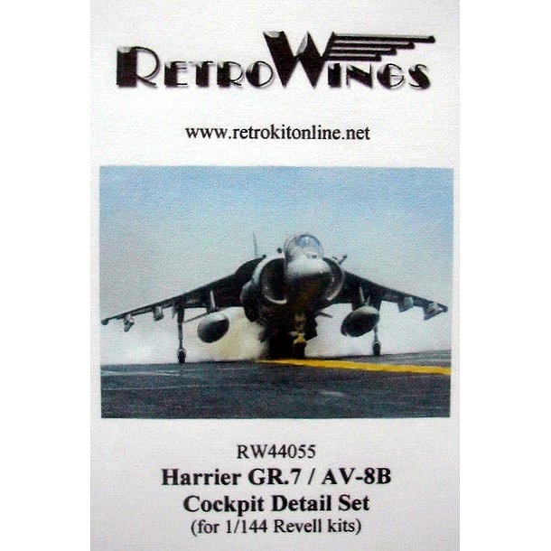 【新製品】RW44055)ハリアー GR.7/AV-8B コクピットセット