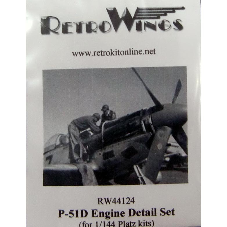 【新製品】RW44124)P-51D エンジン ディテールセット