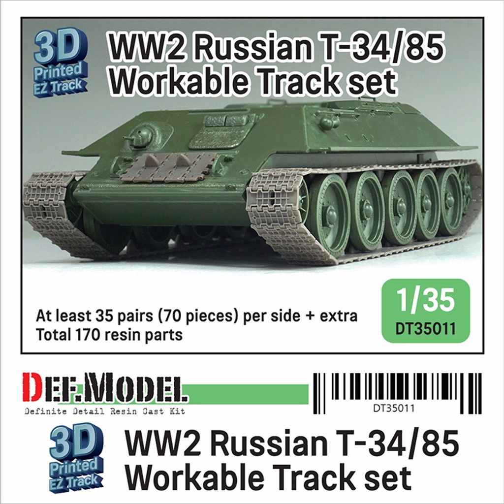 【新製品】DT35011 1/35 WWII ソビエト T-34/85 可動履帯セット