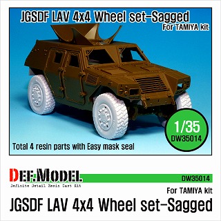 【新製品】[2013923501408] DW35014)陸上自衛隊 軽装甲機動車 自重変形タイヤ