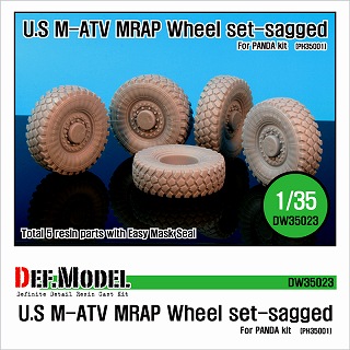 【新製品】[2013923502306] DW35023)U.S. M-ATV 自重変形タイヤ
