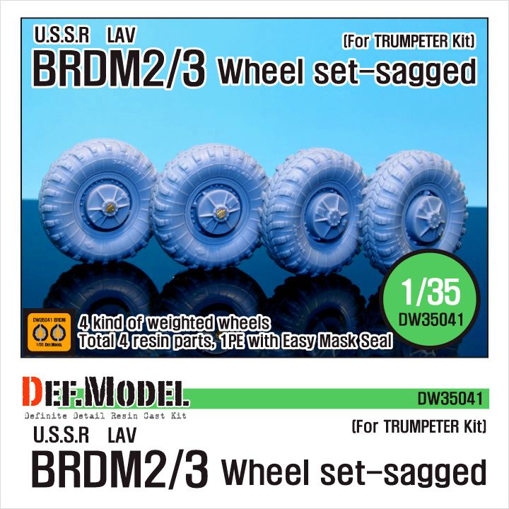 【新製品】[2013923504102] DW35041)BRDM-2/3 自重変形タイヤ