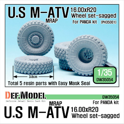 【新製品】[2013923505406] DW35054)アメリカ M-ATV MRAP 自重変形タイヤ ビッグ