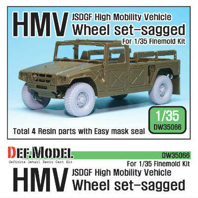 【再入荷】DW35066 陸上自衛隊 高機動車 自重変形タイヤ