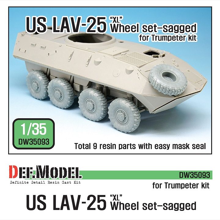 【新製品】DW35093)現用米 LAV-25 'XL' 自重変形タイヤセット