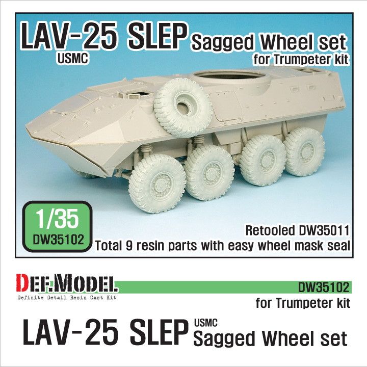 【新製品】DW35102 ストライカー/LAV-III 自重変形タイヤ