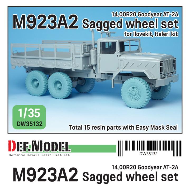 【新製品】DW35132 現用 アメリカ M923A2 ビッグフット トラック グッドイヤー AT-2A 自重変形タイヤセット