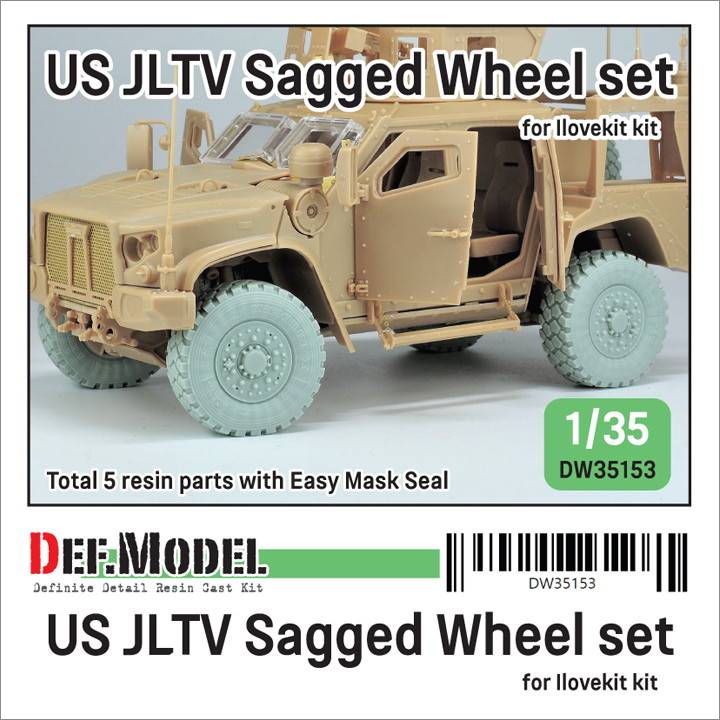 【新製品】DW35153 1/35 現用 アメリカ JLTV用自重変形タイヤセット(アイラブキット用)