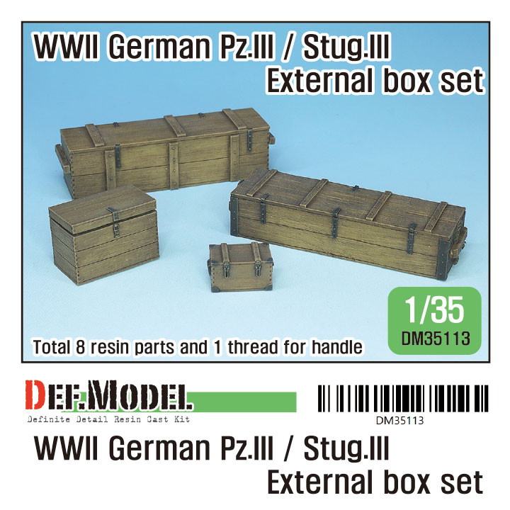 【新製品】DM35113 ドイツ III号戦車/III号突撃砲用木箱セット