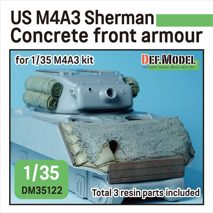 【新製品】DM35122 WWII アメリカ M4A2/A3 シャーマン コンクリートフロントアーマー