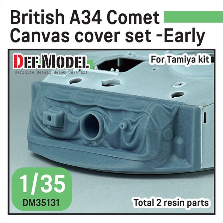 【新製品】DM35131 1/35 WWII イギリス A34 コメット用 キャンバスカバー付防盾セット 初期型