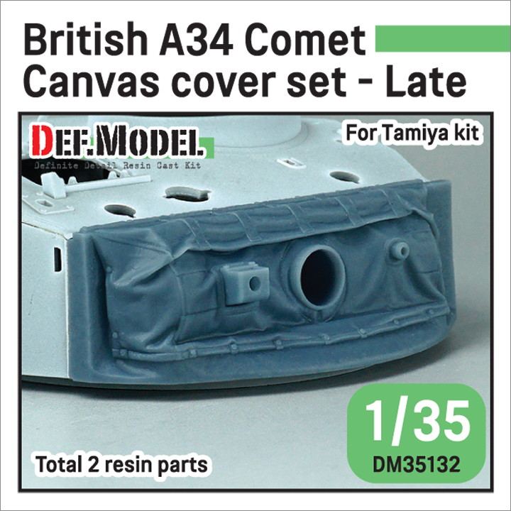 【再入荷】DM35132 1/35 WWII イギリス A34 コメット用 キャンバスカバー付防盾セット 後期型