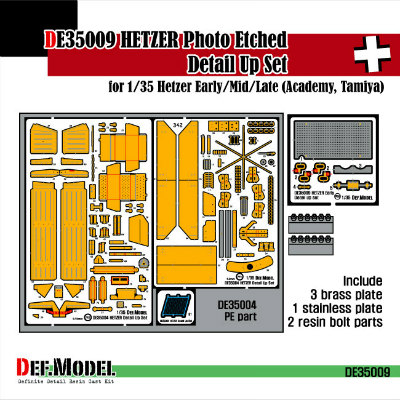【新製品】[2013923800907] DE35009)ヘッツァー 初期/中期/後期型用 エッチングパーツセット