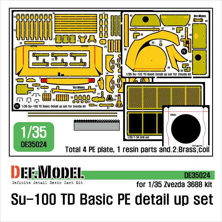 【新製品】DE35024 SU-100 ベーシックエッチングパーツセット