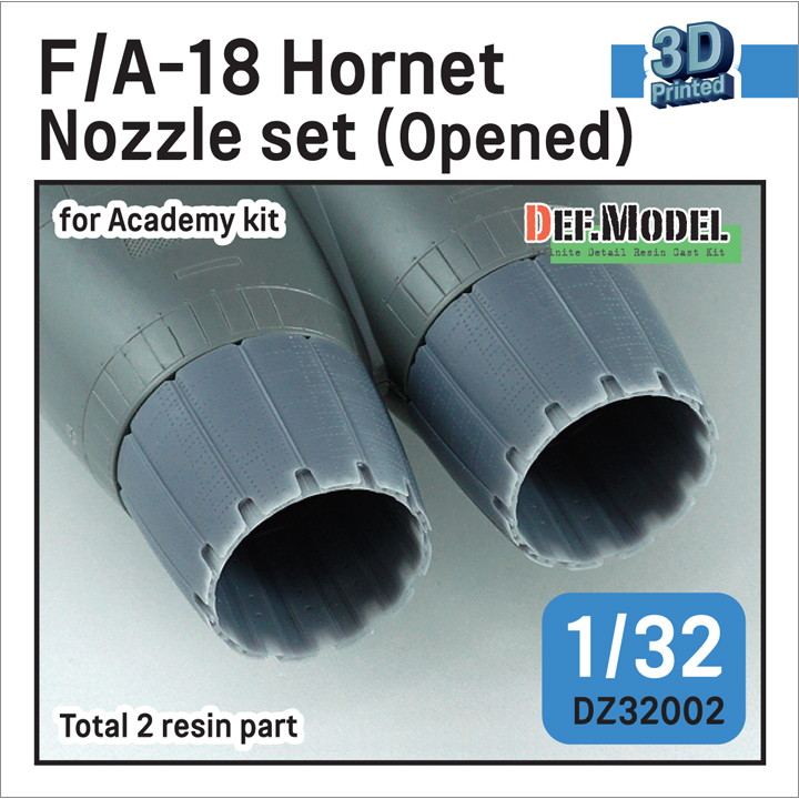 【新製品】DZ32002 1/32 ボーイング F/A-18A/B/C/D ホーネット用排気ノズル オープン(アカデミー用)