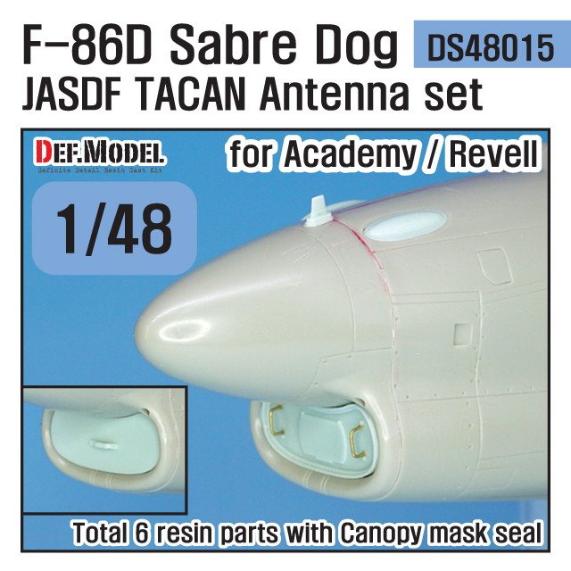 【新製品】DS48015 ノースアメリカン F-86D セイバードッグ 航空自衛隊 TACANアンテナセット