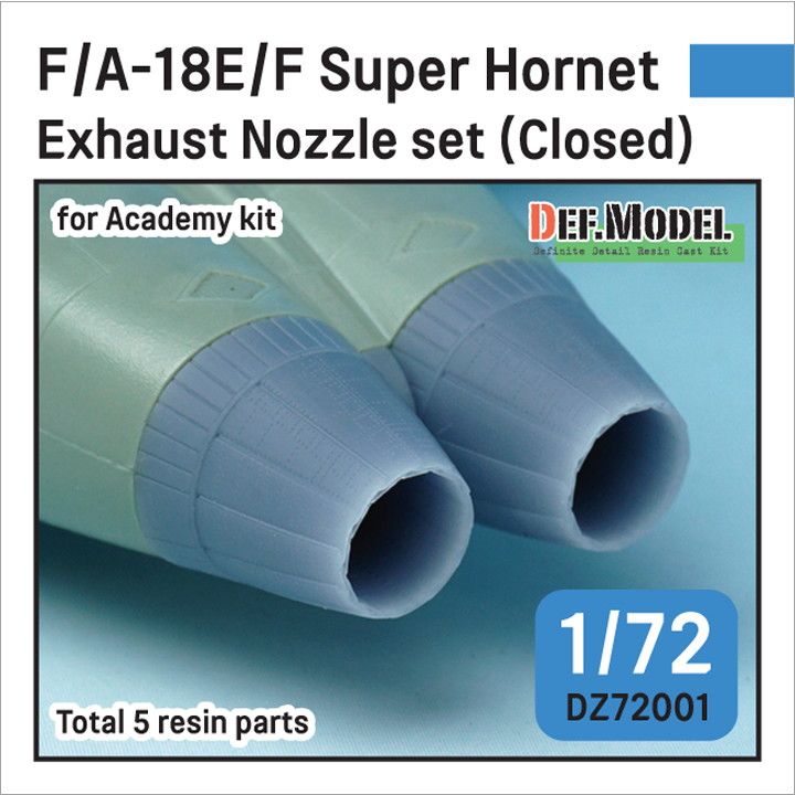 【新製品】DZ72001 1/72 ボーイング F/A-18E/F/G スーパーホーネット用排気ノズル クローズ(アカデミー用)