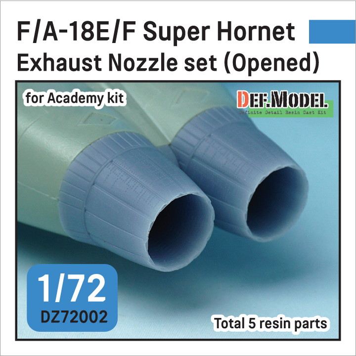 【再入荷】DZ72002 1/72 ボーイング F/A-18E/F/G スーパーホーネット用排気ノズル オープン(アカデミー用) 【ネコポス規格外】