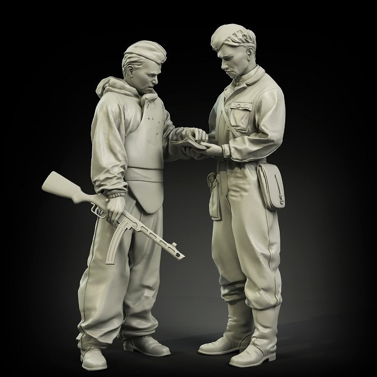 【新製品】RE35-038 Soviet officers briefing set