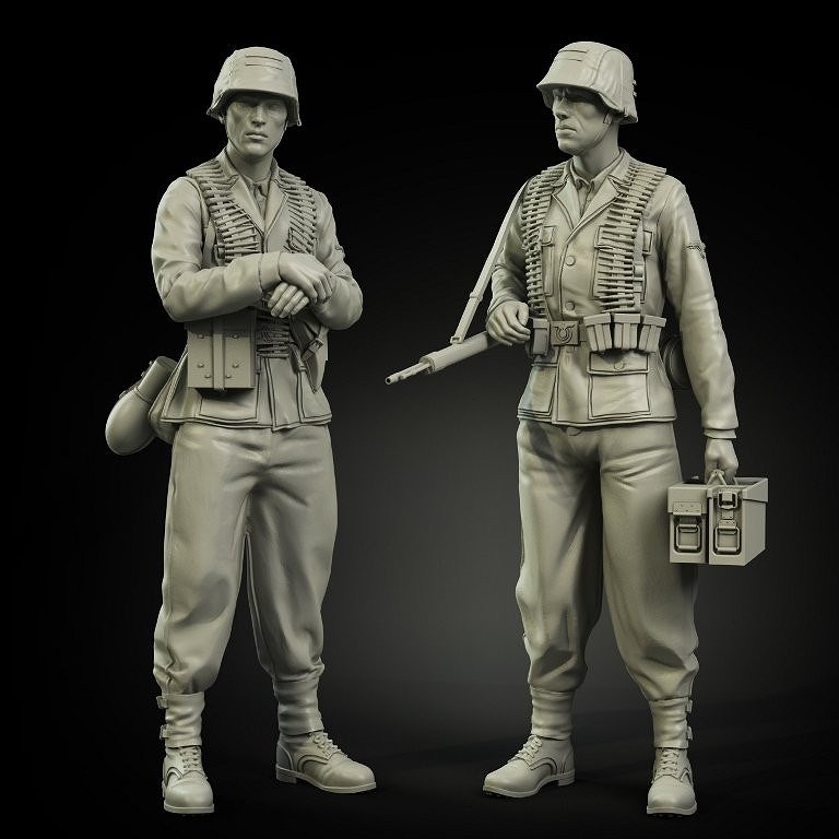 【新製品】RE35-041 Waffen-SS MG-42 team set