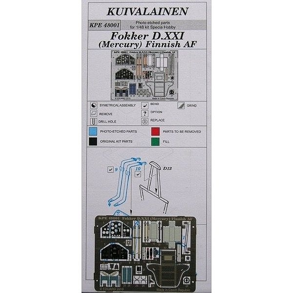 【新製品】KPE48001)フォッカー D.XXI マーキュリーエンジン フィンランド空軍