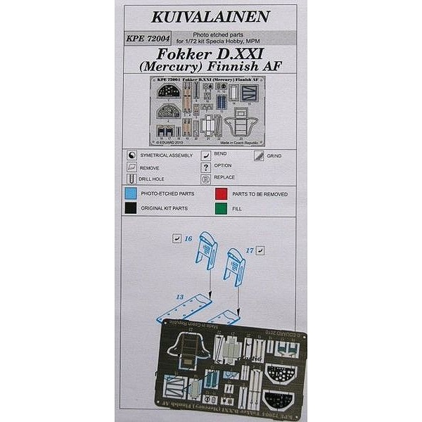 【新製品】KPE72004)フォッカー D.XXI マーキュリーエンジン フィンランド空軍