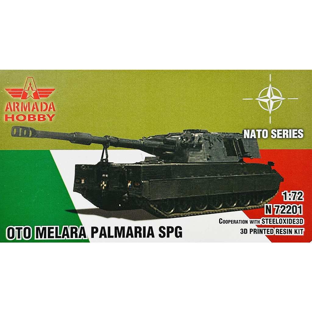 【新製品】N72201 1/72 イタリア オートメララ パルマリア 155mm自走榴弾砲
