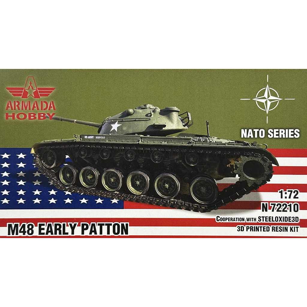 【新製品】N72210 1/72 アメリカ M48 パットン 初期型