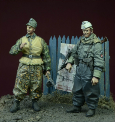 【新製品】DD35073)WWII 独 武装親衛隊 外国人義勇兵セット(2体セット)(冬季軍装)1943-1945