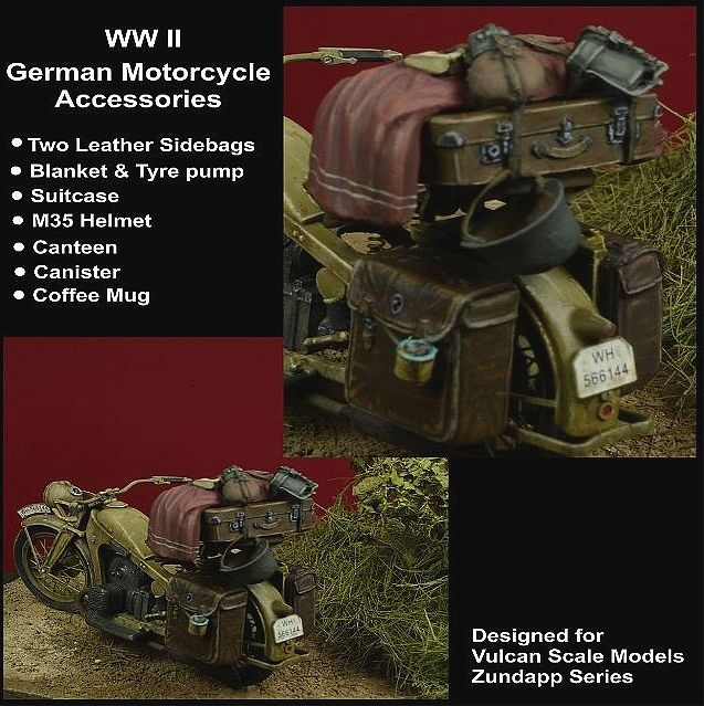 【新製品】DD35081)WWII 独 モーターバイクアクセサリーセット