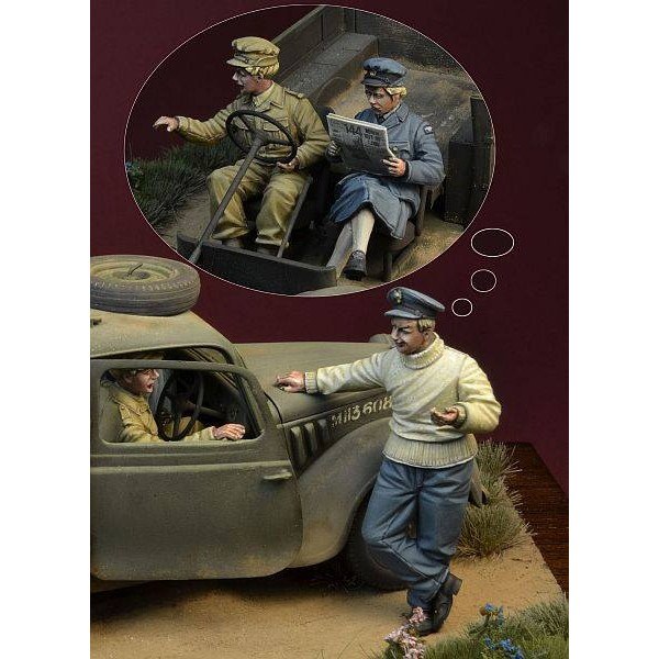 【新製品】DD35142 WWII 英 バトルオブブリテン1940年(1)「戦争中の火遊び」3体セット