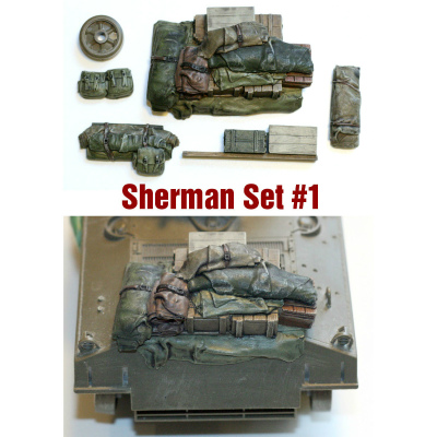 【再入荷】SH001 シャーマン エンジンデッキ積荷セット #1