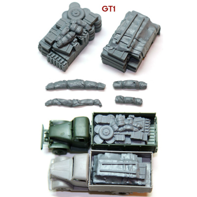 【再入荷】72GT1 独軍 トラック積荷セット (2パック) GT1