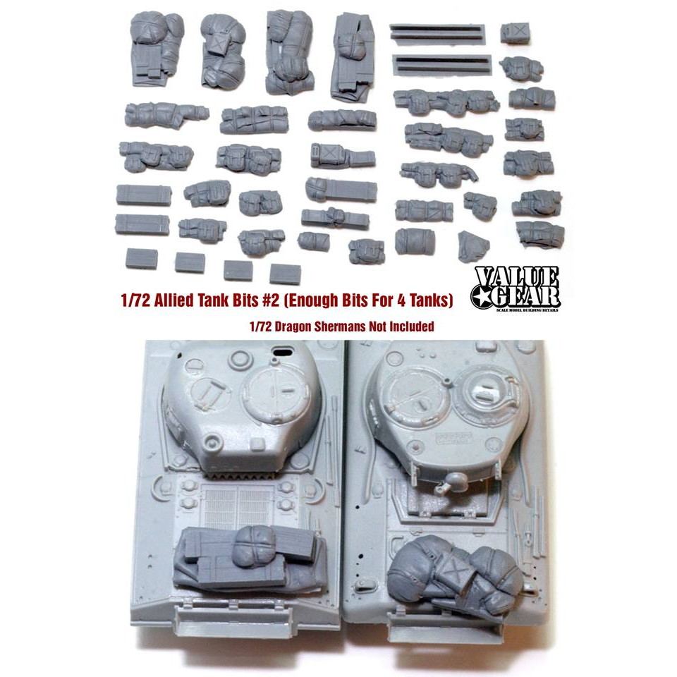 【新製品】72SH2 連合軍 戦車積荷セット #2