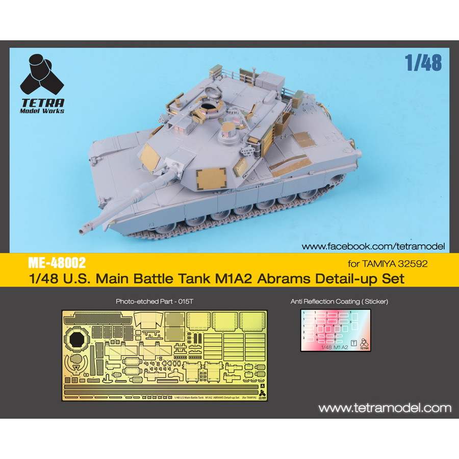 【新製品】ME-48002 米 M1A2 エイブラムス戦車用（TAMIYA用）