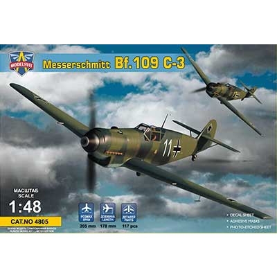 【新製品】4805 メッサーシュミット Bf109C-3 戦闘機 ルフトバッフェ