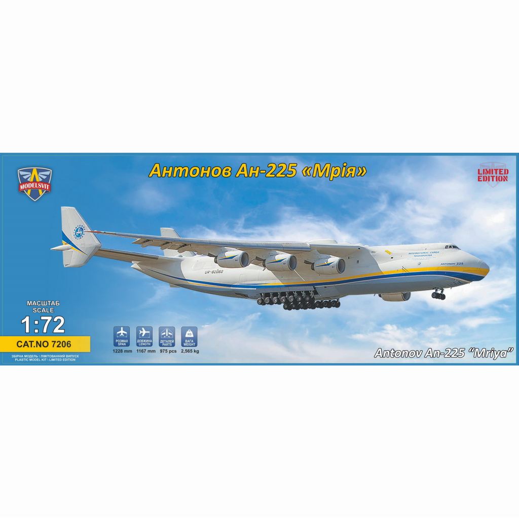 【新製品】MDV7206 アントノフ An-225 ムーリヤ 超大型輸送機