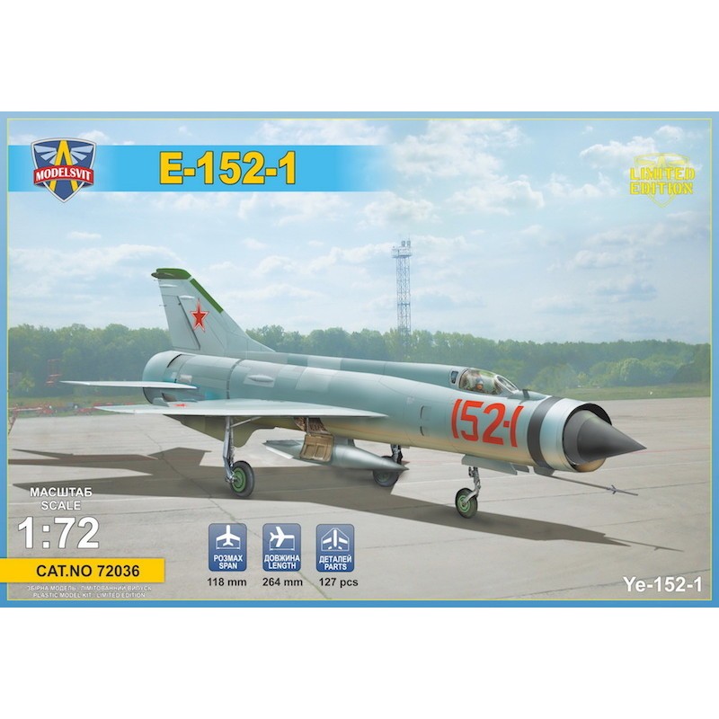 【新製品】72036 ミグ E-152-1 試作迎撃機