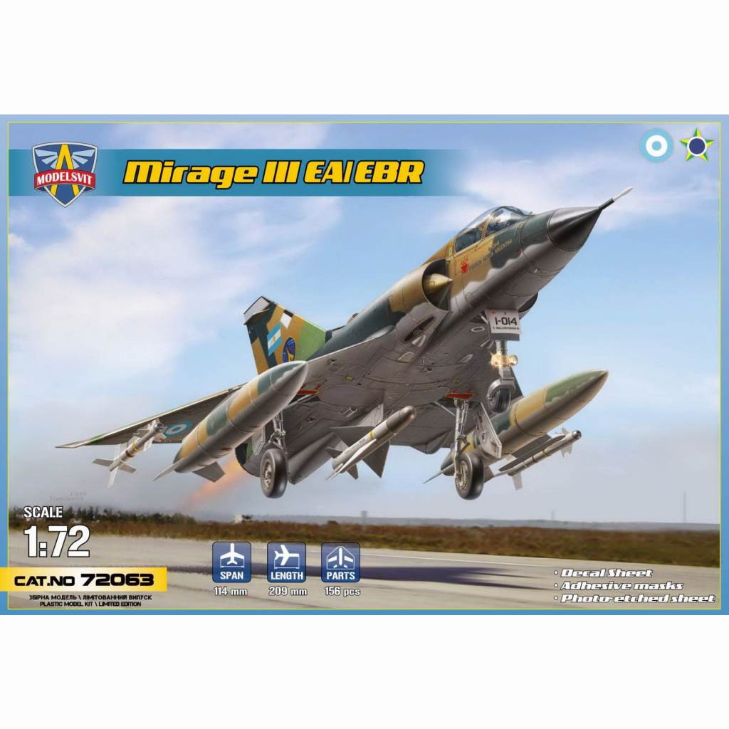 【新製品】72063 ミラージュIII EA/IIIEBR 戦闘攻撃機