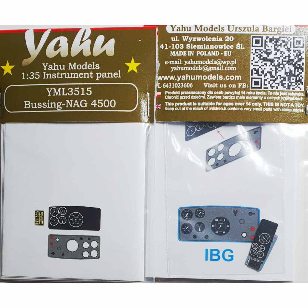 【新製品】YML3515 ビュッシング-NAG 4500 トラック 塗装済計器盤