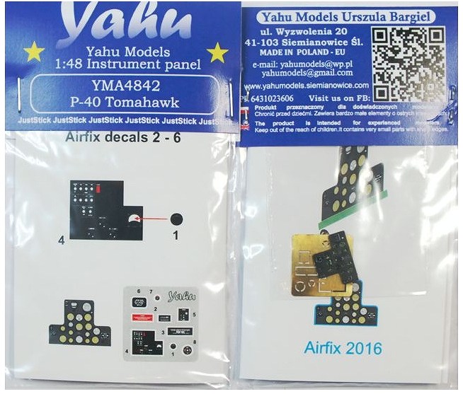 【新製品】YMA4842)P-40 トマホーク 計器盤